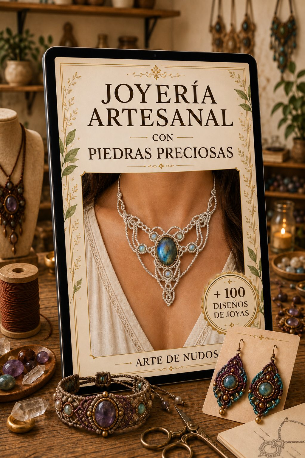 Domina el Arte de la Joyería Artesanal con Piedras Preciosas + 4 Bonus de regalo 🎁